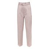 Шерстяные демисезонные штаны, карандаш, костюм, высокая талия, коллекция 2021, свободный прямой крой