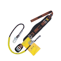 National Standard Single Waist Type Seatbelt Electrician Climbing Pole Waist Belt Aerial Work Apron With Safety Rope Suit GM3574