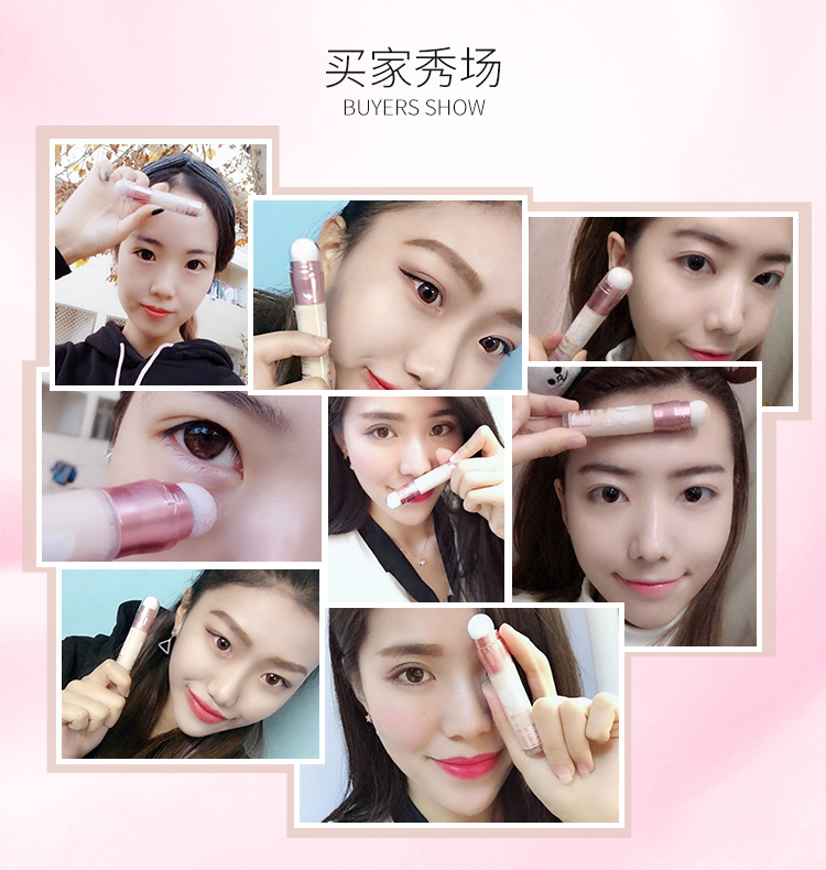 Heye 禾 叶 cc stick concealer stick eraser cover mụn trứng cá quầng thâm sẹo che khuyết điểm bút và trang điểm lá kem che khuyết điểm clio