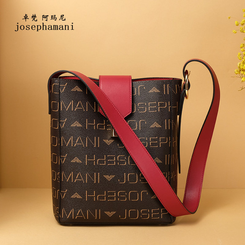 Zhuo Fan Armani bag women 2019 new women bag bucket bag crossbody bag large capacity shoulder bag female big bag