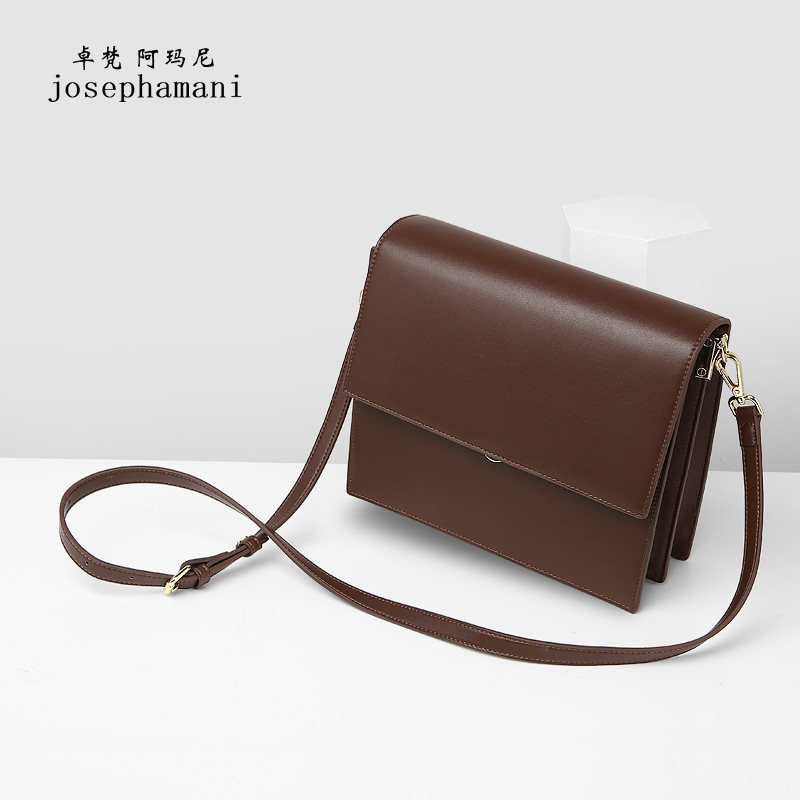 Zhuo Fan Armani bag new 2019 wide shoulder strap organ bag wild ins women shoulder messenger bag women bag