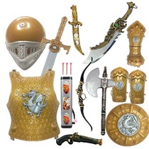 Six-section armor armor warrior props can wear childrens section performance Pirate Knife Sword Toy Shield Suits