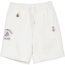 Jack Jones new summer style NBA co-branded Lakers oversized webbing fashion sports shorts five-quarter pants