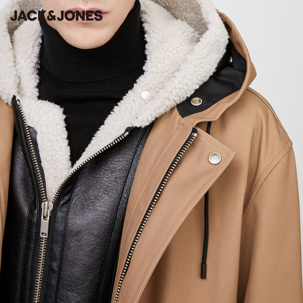 Jack Jones Jack Jones Winter có thể phá vỡ Chiên Con Velvet Hat chống gió Pike bông Quần áo nam 21409514