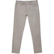 Jack Jones autumn new fashion trendy casual trousers versatile and comfortable solid color micro-elastic slim jeans for men