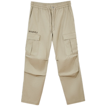 Jack Jones Autumn Versatile Workwear Drawstring Adjustable Waist Letter Embroidery Slightly Loose Casual Pants Mens