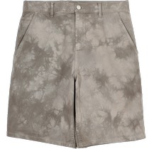 Jack Jones new summer mens tie-dye pattern multifunctional strip workwear American trendy shorts mens clothing