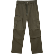 Jack Jones Autumn New Drawstring Adjustable Waist Letter Embroidery Slightly Loose Casual Pants Trousers Mens Clothing