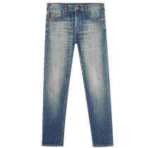 Jack Jones new winter style washed white double side pockets fashionable and versatile trendy tapered jeans for men