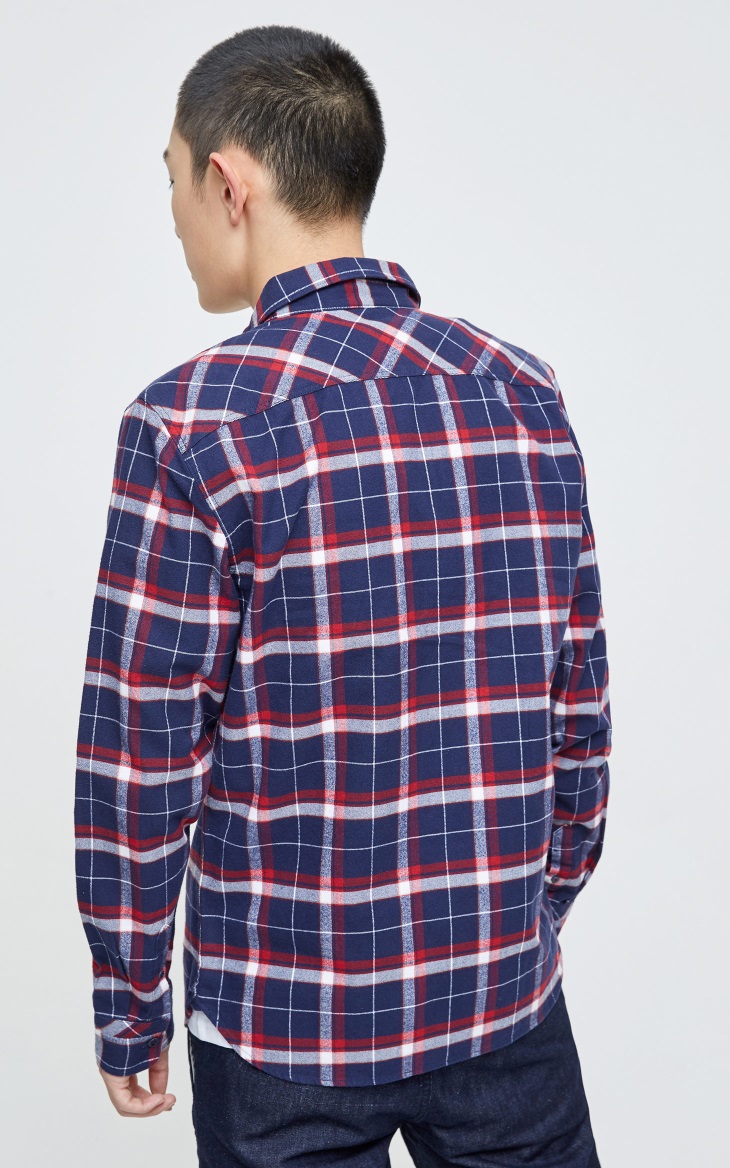 JackJones Jack Jones kẻ sọc áo sơ mi dài tay mảnh mai O | 217105517 sơ mi tay ngắn nam
