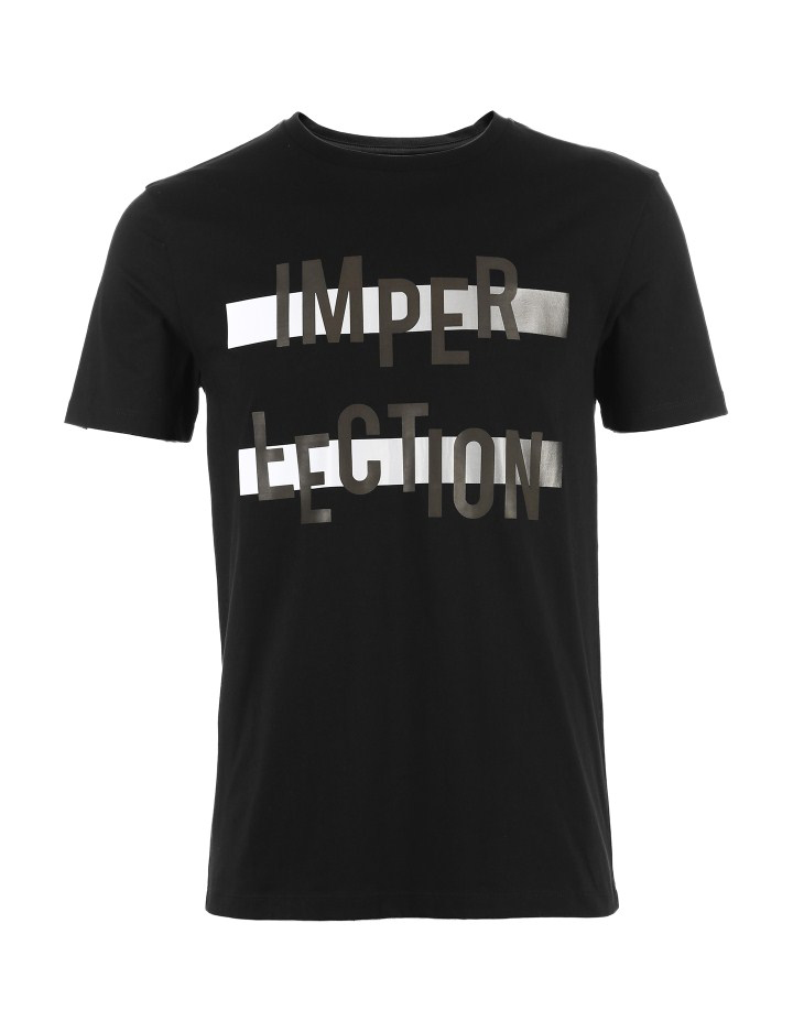 JackJones Jack Jones cotton in cổ tròn tay áo ngắn tay nam 2181T4532 áo thun nam có cổ