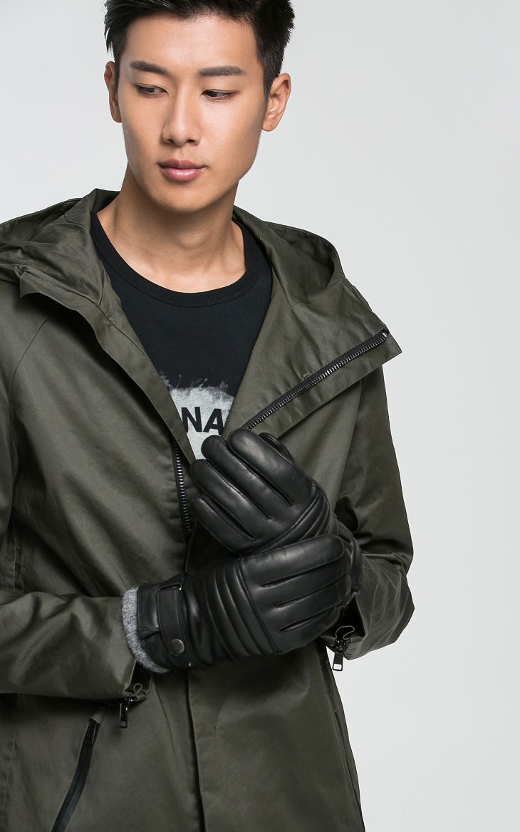 Gants pour homme JACK JONES     en peau de mouton - Ref 2782315 Image 26