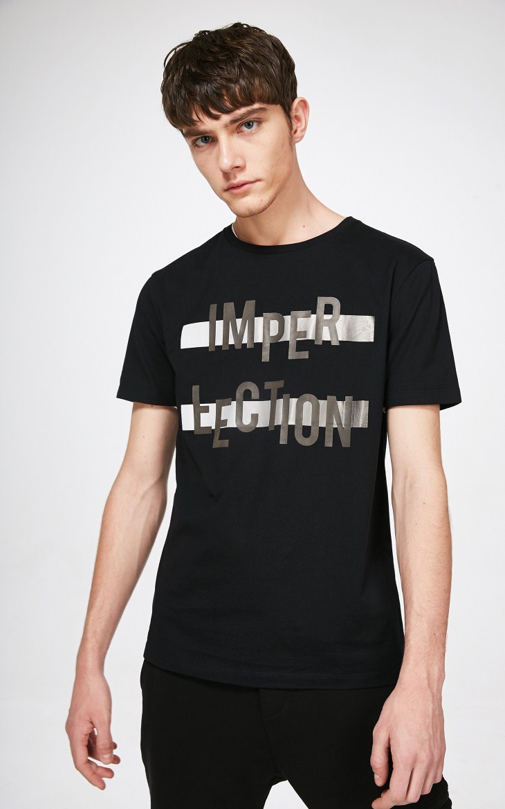 JackJones Jack Jones cotton in cổ tròn tay áo ngắn tay nam 2181T4532 áo thun nam có cổ