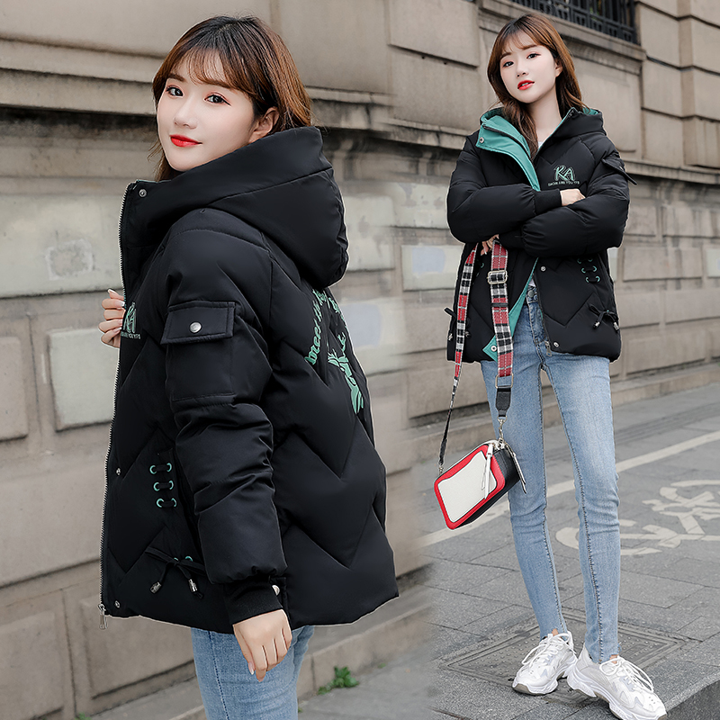 Petite Thickened White Duck down Jacket for Women, 2025 Winter New Korean Style Casual Loose Student Warm Coat
