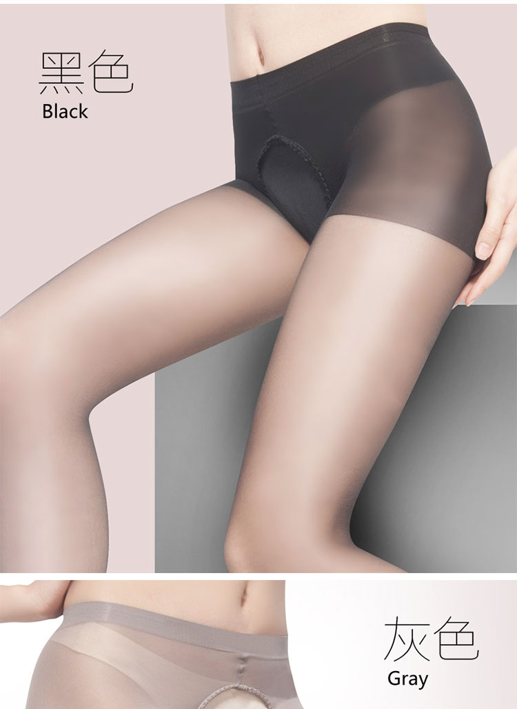 Mở vớ tập tin siêu mỏng vô hình fork-miễn phí pantyhose mở cắt sexy hộp đêm dành cho người lớn sexy xà cạp phụ nữ