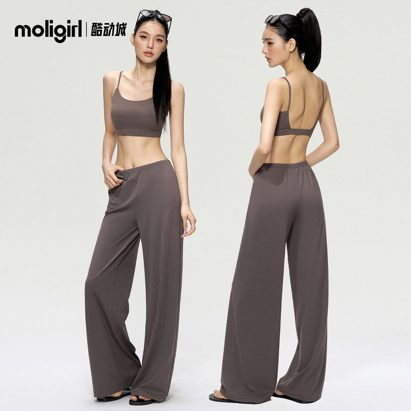 Magic Girl Pilates Stunning Training Vest Spaghetti Strap Underwear High-End Yoga Set Sports Two-Piece Set