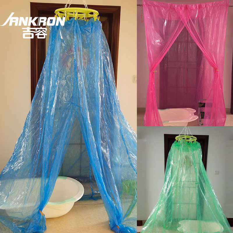 Bath tent bath cover bath tent warm gas gathering thickened winter bath household round square adult children