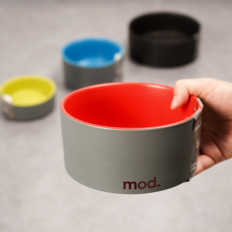 Ceramic dog bowl cat bowl bowl dog bowl dog pot pepple pot basin large bowl single bowl heavy anti-overturn