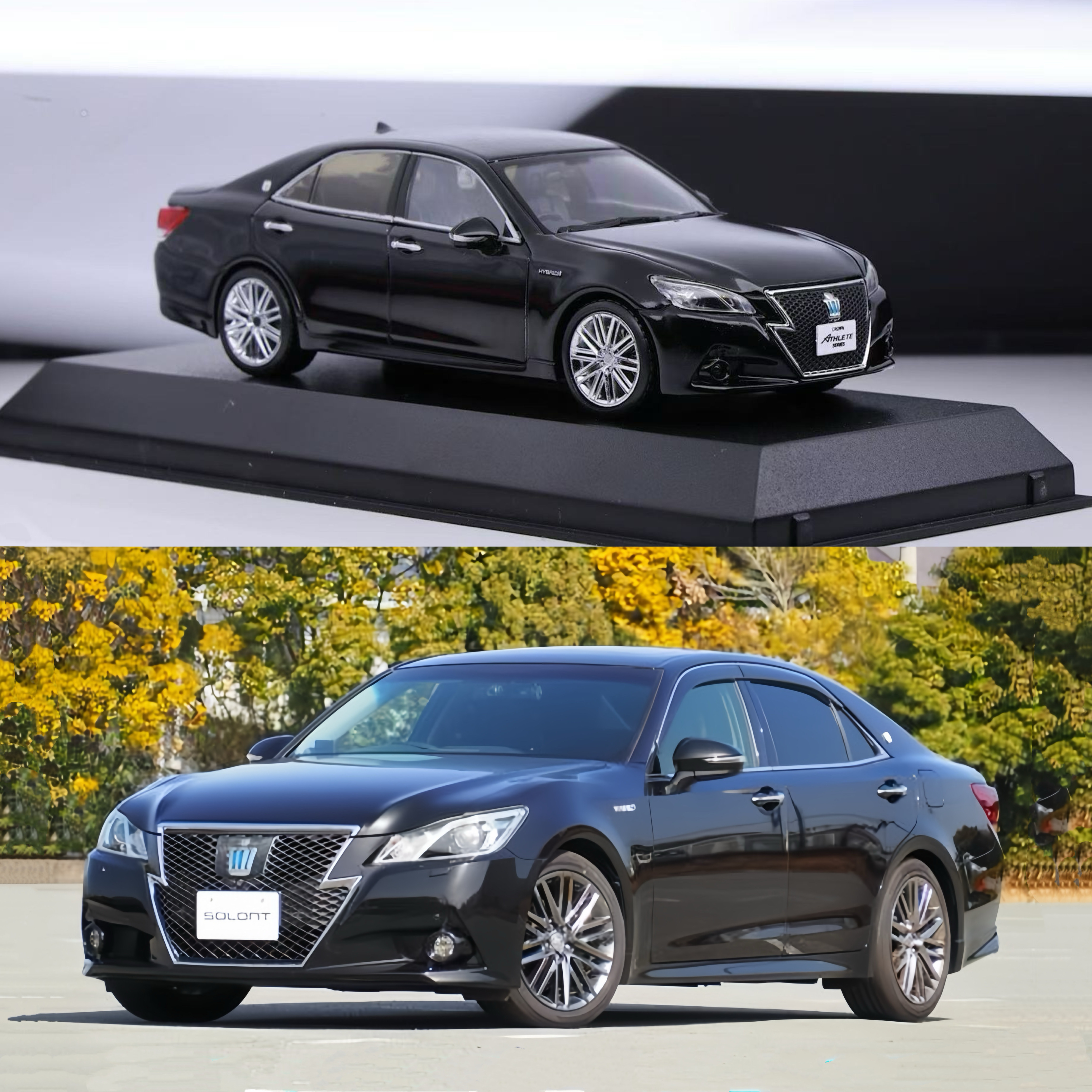🚗京商丰田皇冠Toyota Crown Hybrid Athlete G模型车1:43 GRS214收藏必