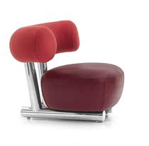 Designer simple single leisure chair stainless steel sleigh chair sofa chair modern creative lazy chair