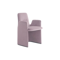 Factory Direct FRP fabric backrest armrest dining chair leather Danish single sofa chair leisure chair