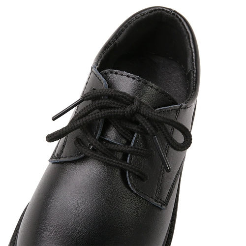 Обувь в английском стиле для мальчиков для черной кожи, детские туфли, в британском стиле, осенняя, из натуральной кожи, мягкая подошва, подходит для подростков