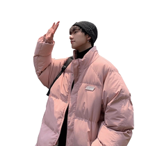Cotton-padded jacket for men in winter 2023 new fashion brand ins Hong Kong trend popular couple plus velvet thickened Jinjiang cotton-padded jacket