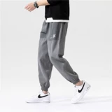 Шелковые трендовые летние штаны, тонкие повседневные брюки, в корейском стиле