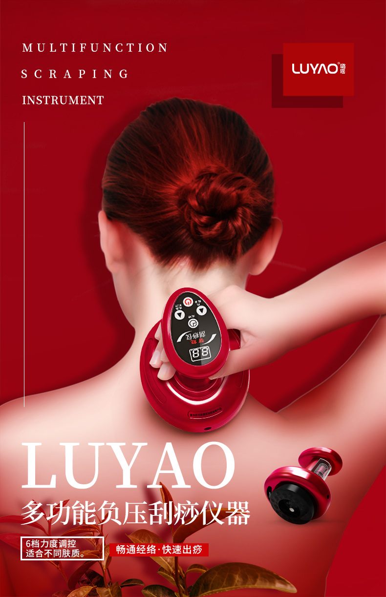 璐瑶 LY-9611 多功能电动理疗器刮痧仪 天猫优惠券折后￥59起包邮（￥189-130）送精油