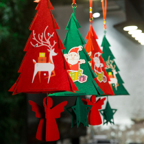 2021 Christmas pendants hanging decoration creative festival scene atmosphere decoration flower window decoration decoration supplies