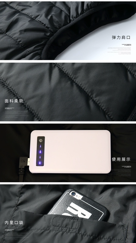 áo sưởi ấm nhật bản azuki Thông Minh Xiaomi Làm Nóng Áo Vest Nam Điện Làm Nóng Áo Sạc Mùa Đông USB Ấm Áp Toàn Thân Làm Nóng Áo Vest Áo Khoác Nam áo khoác sưởi điện áo sưởi ấm chạy bằng pin