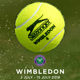 Slazenger Schlesinger tennis Wimbledon ການແຂ່ງຂັນບານສູງ elastic ການປະຕິບັດດຽວເລີ່ມຕົ້ນການຝຶກອົບຮົມບານ 3 ປ່ຽງ