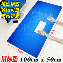 Game 100x50 mouse pad lock edge cute anime small thick laptop office desk pad keyboard pad