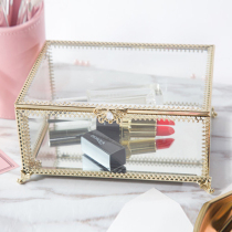 Nordic Style Retro Make Old Jewellery Glass Containing Box Yonnais wedding Wedding Props Board Room Decoration