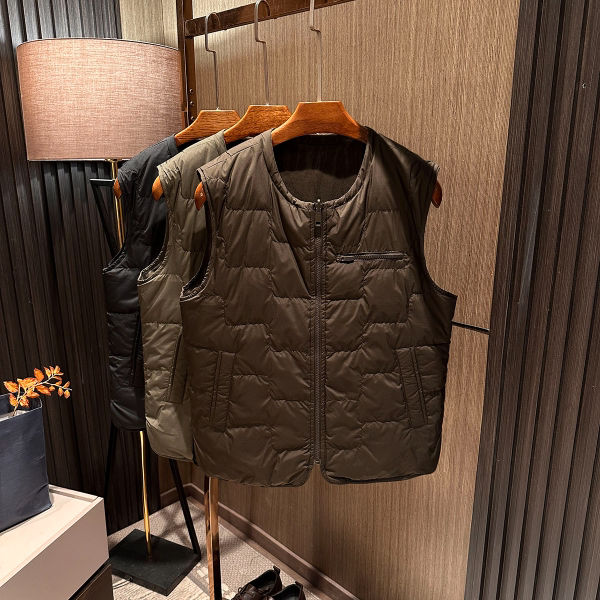 【Authentic Old Money Style, Reversible】2025 Winter New Men's Versatile Reversible down Vest