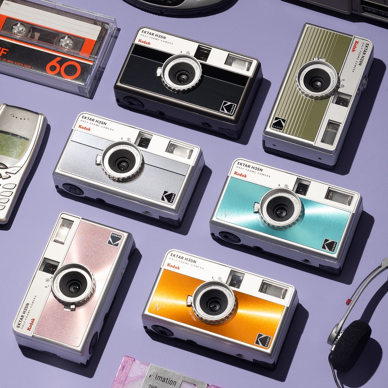 Kodak H35N Half-Frame Film Camera H35 Upgraded Version Non-Disposable Point-And-Shoot Camera Starlight Lens Can Do Long Exposure