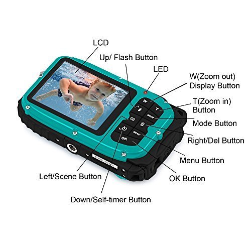 Vivikai sáng tạo LOMO máy ảnh chống nước video lặn ba món quà trẻ em chống kỹ thuật số gửi thẻ 8G - Máy ảnh kĩ thuật số mua máy ảnh trả góp