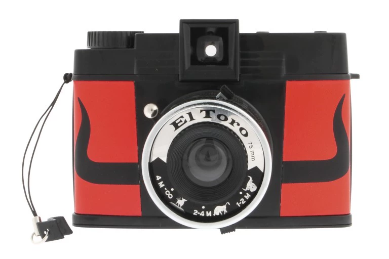 LOMO máy ảnh DianaF + Tây Ban Nha phiên bản El Toro Diana 120 retro máy ảnh có thể bắn Polaroid film instax mini