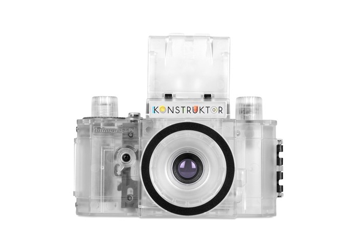 Tự làm hội phim SLR Lomo sáng tạo retro máy ảnh Konstruktor Builder minh bạch phiên bản giới hạn