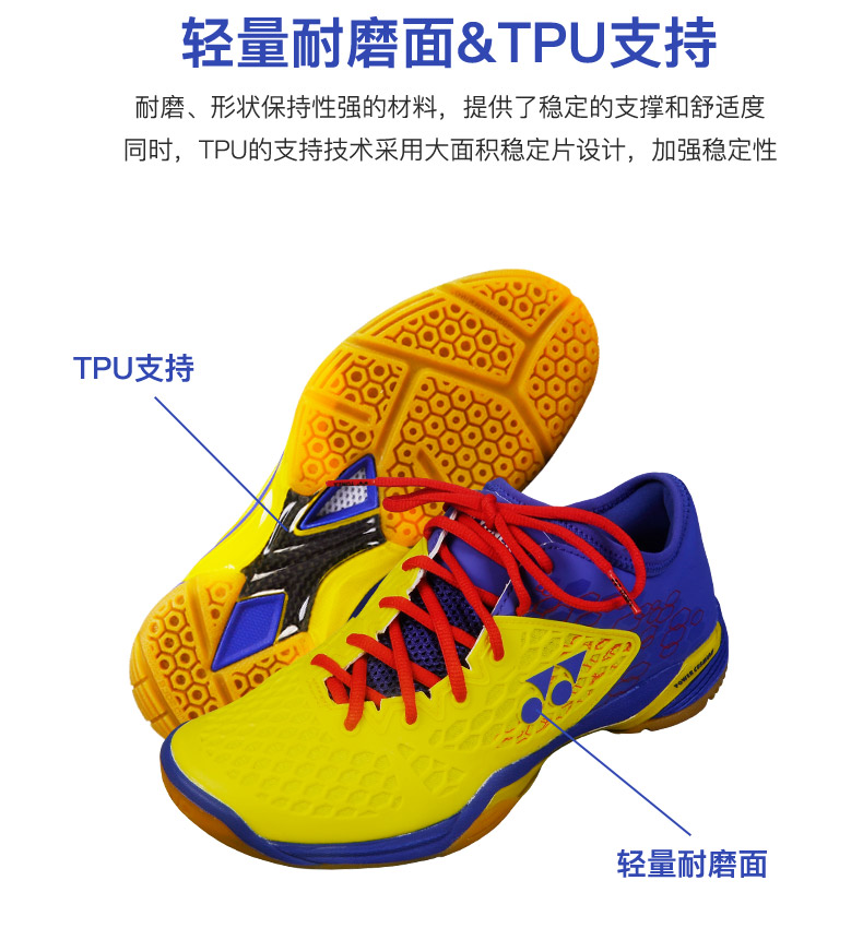 Giày cầu lông Yonex YONEX Giày cầu lông SHB03ZEX Giày cầu lông nam và nữ Li Zongwei - Giày cầu lông giày sneaker nữ trắng