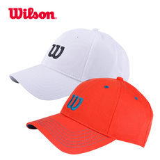 теннисная кепка wilson威尔胜夏季新款网球帽有顶遮阳透气运动鸭鸭舌帽速干针织帽