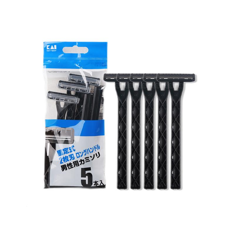 Japanese Kaiyin 2-Blade Fixed Disposable Razor, 3-Pack, 20-Pack, Large Capacity, for Hotel and Guesthouse Use