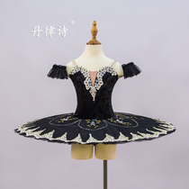 New black childrens adult ballet tutu robe Black Swan Solo Dance Soloo Lee Cup Concours Show