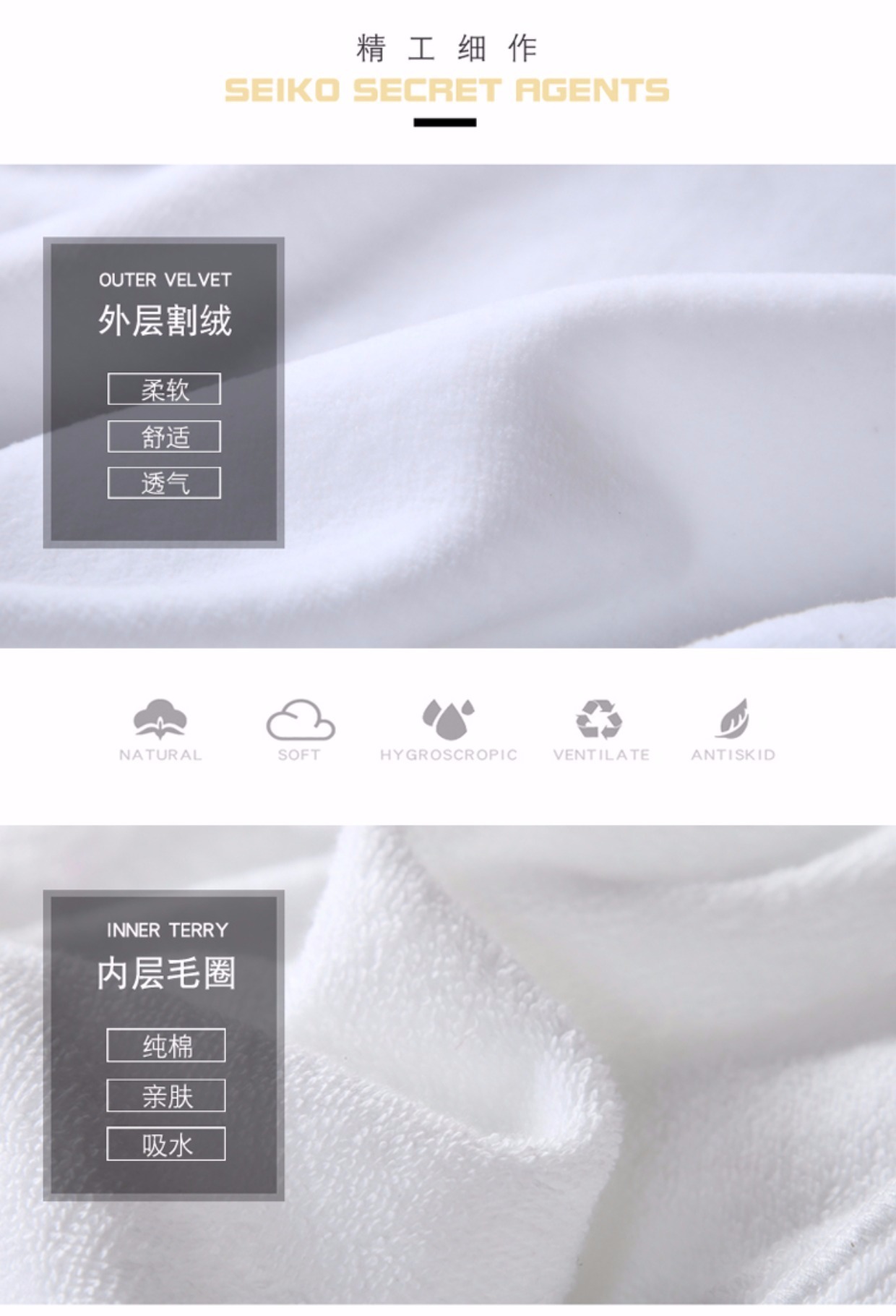Khách sạn năm sao cotton dài tay áo choàng tắm dài tay áo ngủ mỏng mùa hè áo choàng nữ gợi cảm - Night Robe bộ ngủ pijama