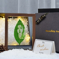 Резной защитный амулет, фоторамка, подарочная коробка