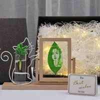 Резной защитный амулет, фоторамка, подарочная коробка, кот