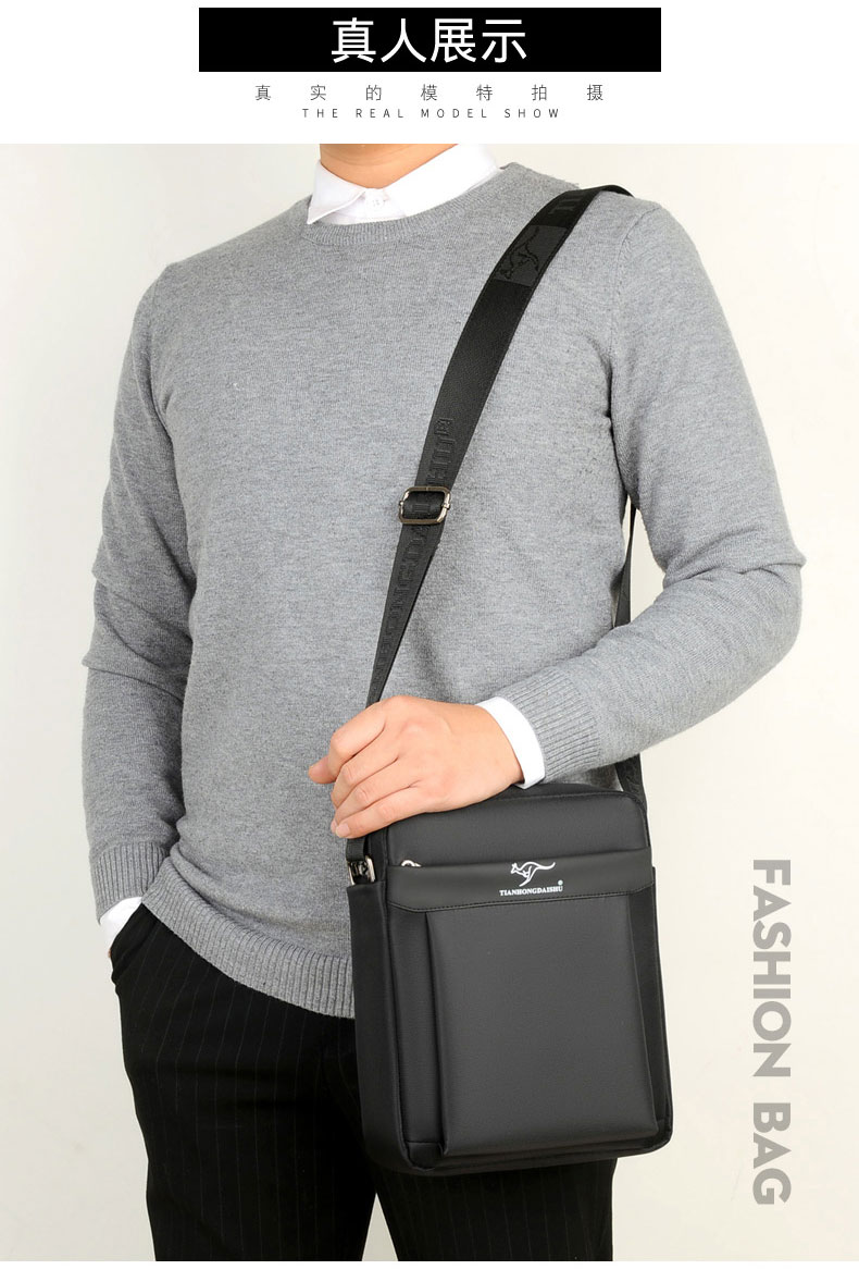 Tianhong kangaroo nam túi đeo vai nam crossbody 2019 thời trang mới thủy triều túi túi nam ba lô vải Oxford - Túi của con người balo juno