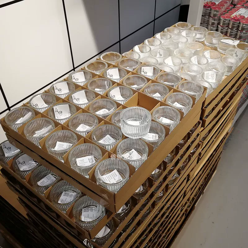 Ikea, transparent glass candle, increased thickness