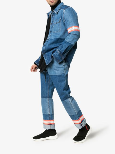 Special 1990-P men's elastic cloth sleeves high cylinder socks boots side brand LOGO logo Vietnam production