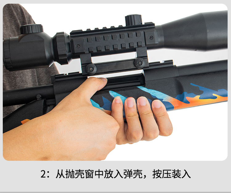 M24 Nerf Darts Blaster Ghost Fire Shell Ejection Sniper Rifle